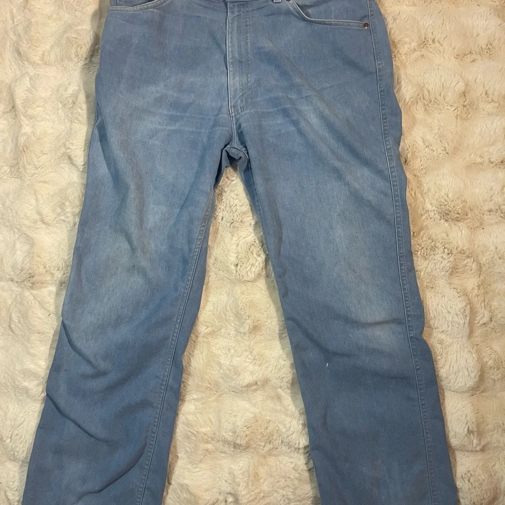W38 L29 Vintage Levi's Orange Tag Light Blue Denim Jeans Made‎ USA